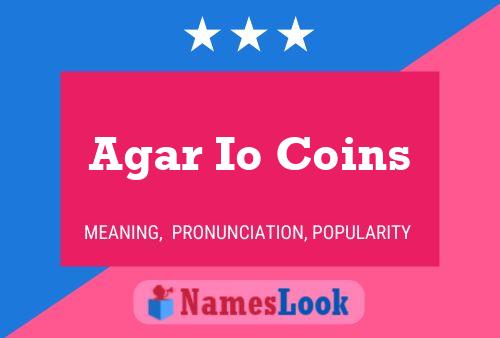 Pôster do nome Agar Io Coins