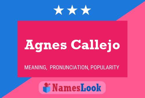 Pôster do nome Agnes Callejo