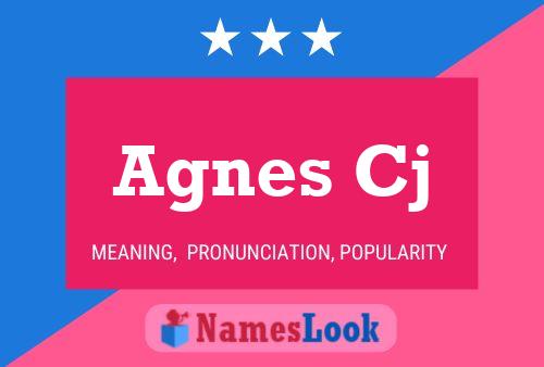 Pôster do nome Agnes Cj