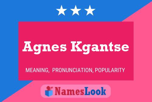 Pôster do nome Agnes Kgantse