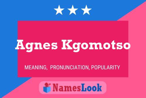 Pôster do nome Agnes Kgomotso