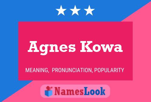 Pôster do nome Agnes Kowa