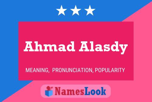 Pôster do nome Ahmad Alasdy