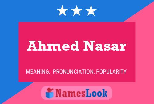 Pôster do nome Ahmed Nasar