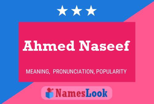 Pôster do nome Ahmed Naseef