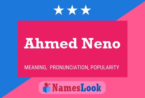 Pôster do nome Ahmed Neno