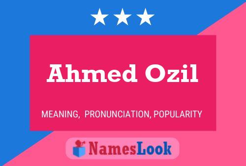 Pôster do nome Ahmed Ozil