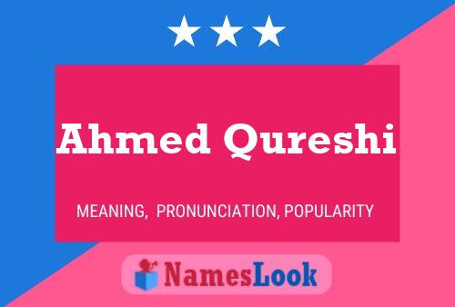 Pôster do nome Ahmed Qureshi