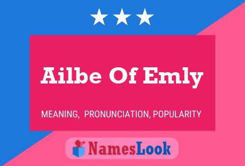 Pôster do nome Ailbe Of Emly