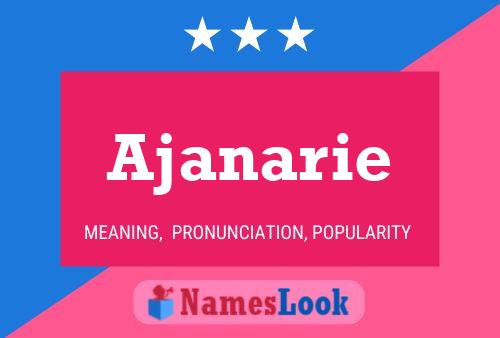 Pôster do nome Ajanarie