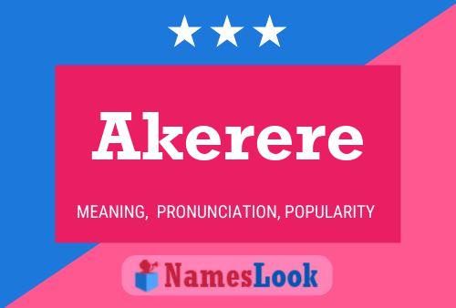 Pôster do nome Akerere