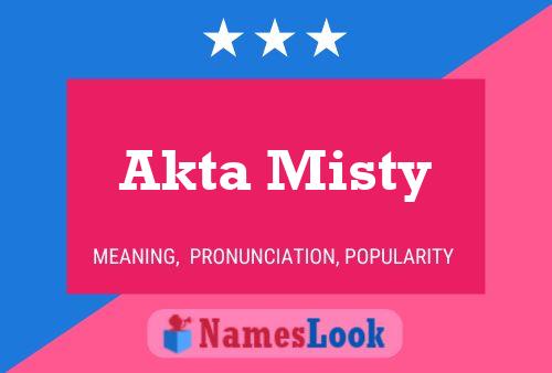 Pôster do nome Akta Misty