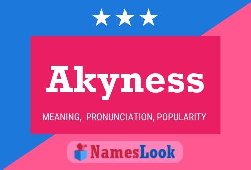 Pôster do nome Akyness