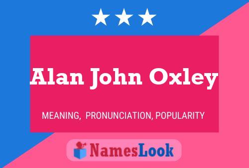 Pôster do nome Alan John Oxley