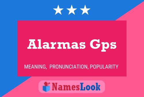 Pôster do nome Alarmas Gps