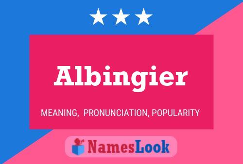 Pôster do nome Albingier