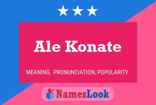 Pôster do nome Ale Konate