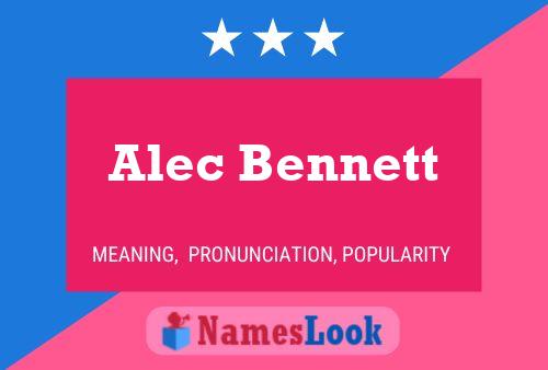 Pôster do nome Alec Bennett