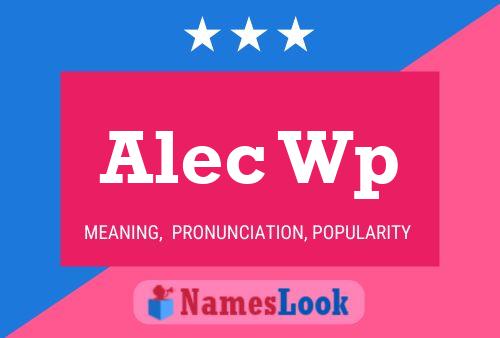 Pôster do nome Alec Wp