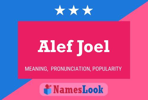 Pôster do nome Alef Joel