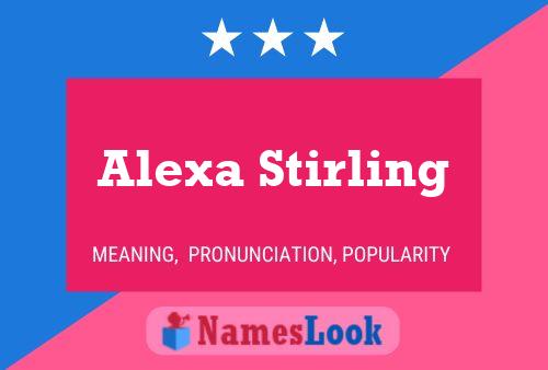 Pôster do nome Alexa Stirling