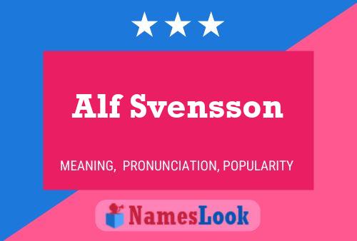 Pôster do nome Alf Svensson