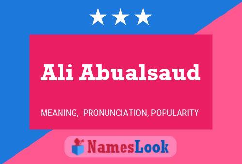 Pôster do nome Ali Abualsaud