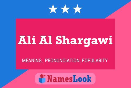 Pôster do nome Ali Al Shargawi