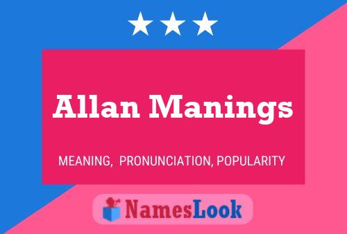 Pôster do nome Allan Manings