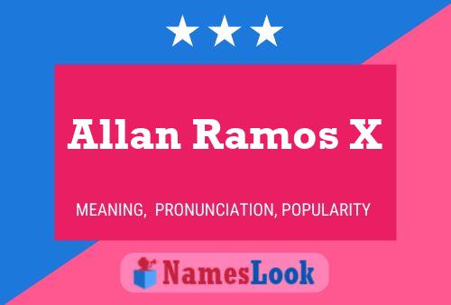 Pôster do nome Allan Ramos X