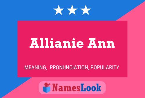 Pôster do nome Allianie Ann