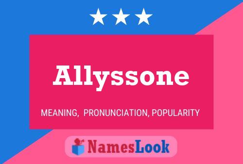 Pôster do nome Allyssone