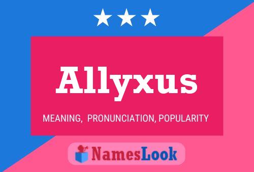 Pôster do nome Allyxus