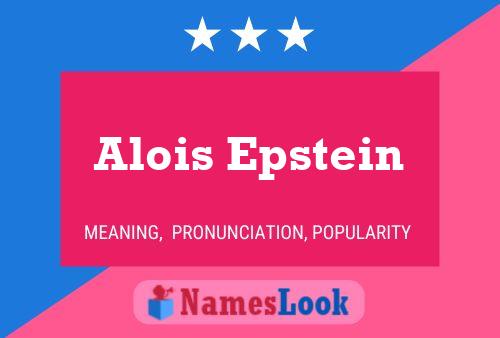 Pôster do nome Alois Epstein