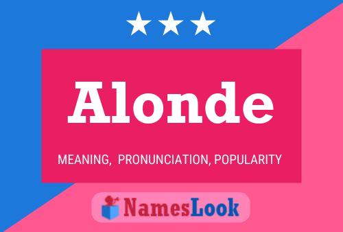 Pôster do nome Alonde