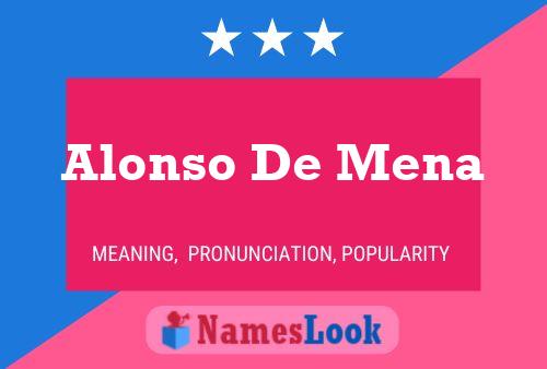 Pôster do nome Alonso De Mena