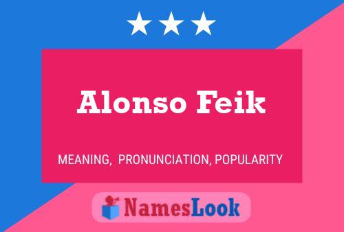 Pôster do nome Alonso Feik