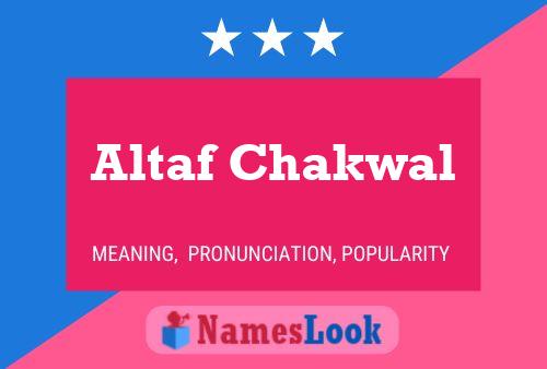 Pôster do nome Altaf Chakwal