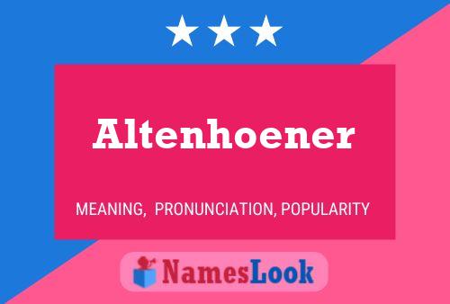 Pôster do nome Altenhoener