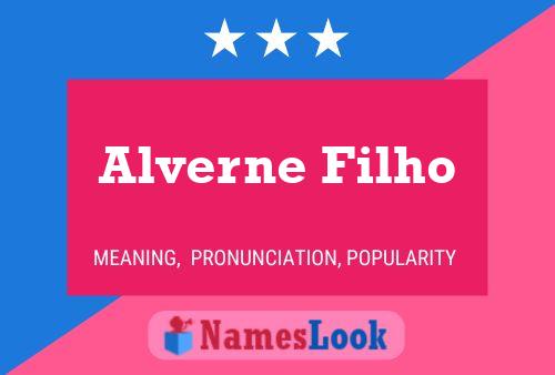 Pôster do nome Alverne Filho