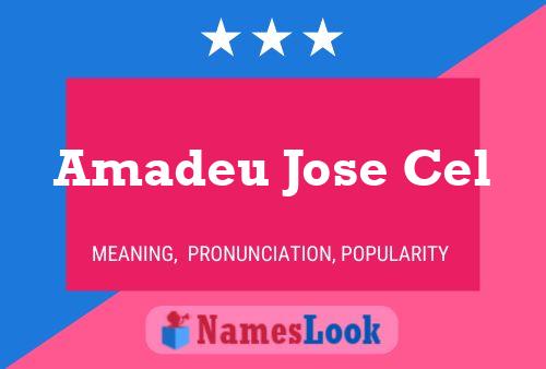 Pôster do nome Amadeu Jose Cel