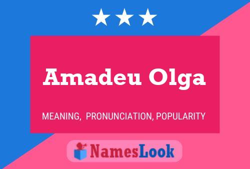 Pôster do nome Amadeu Olga