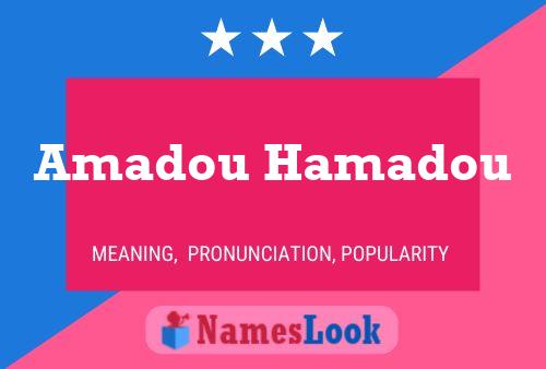 Pôster do nome Amadou Hamadou