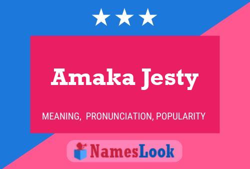 Pôster do nome Amaka Jesty