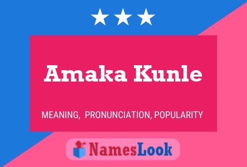 Pôster do nome Amaka Kunle