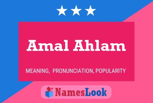 Pôster do nome Amal Ahlam