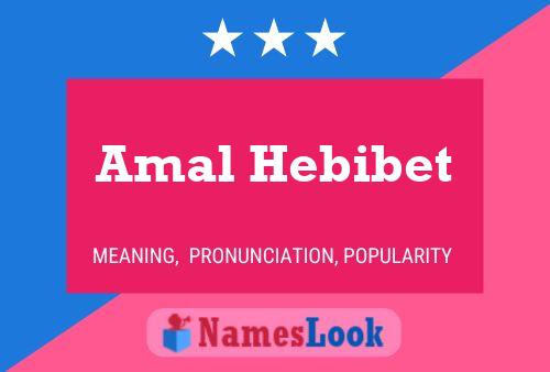 Pôster do nome Amal Hebibet