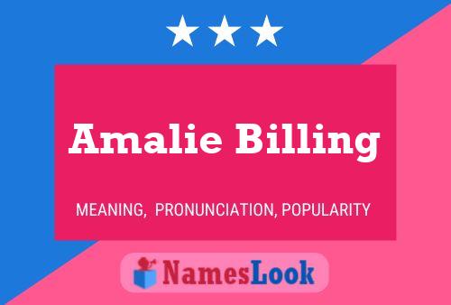 Pôster do nome Amalie Billing