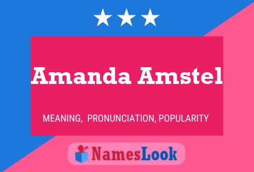 Pôster do nome Amanda Amstel