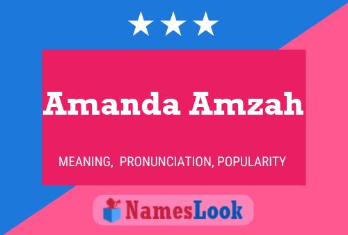 Pôster do nome Amanda Amzah